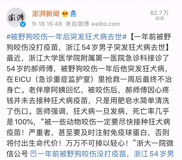 狂犬病致死率100%，被狗抓伤怎么办？专家给出3个救命建议